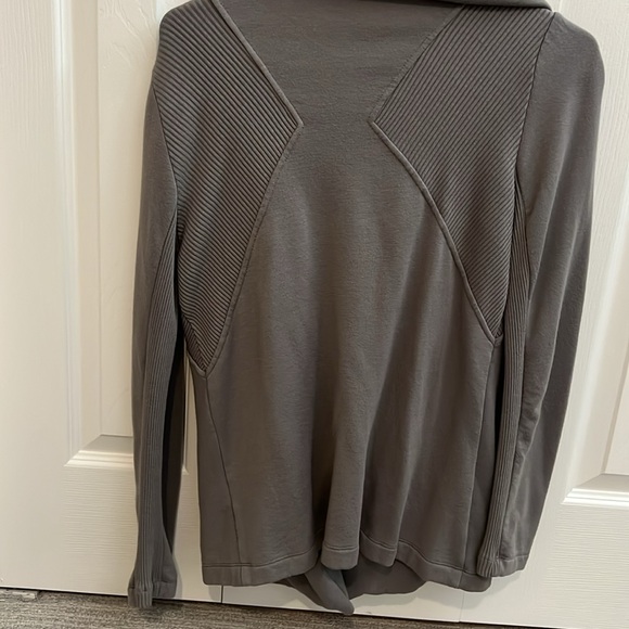 Asymmetric zip fleece jacket - Picture 5 of 6